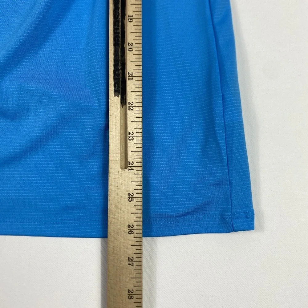 Sport Haley Shirt Womens Large Blue Sleeveless Golf Polo Performance Stretch